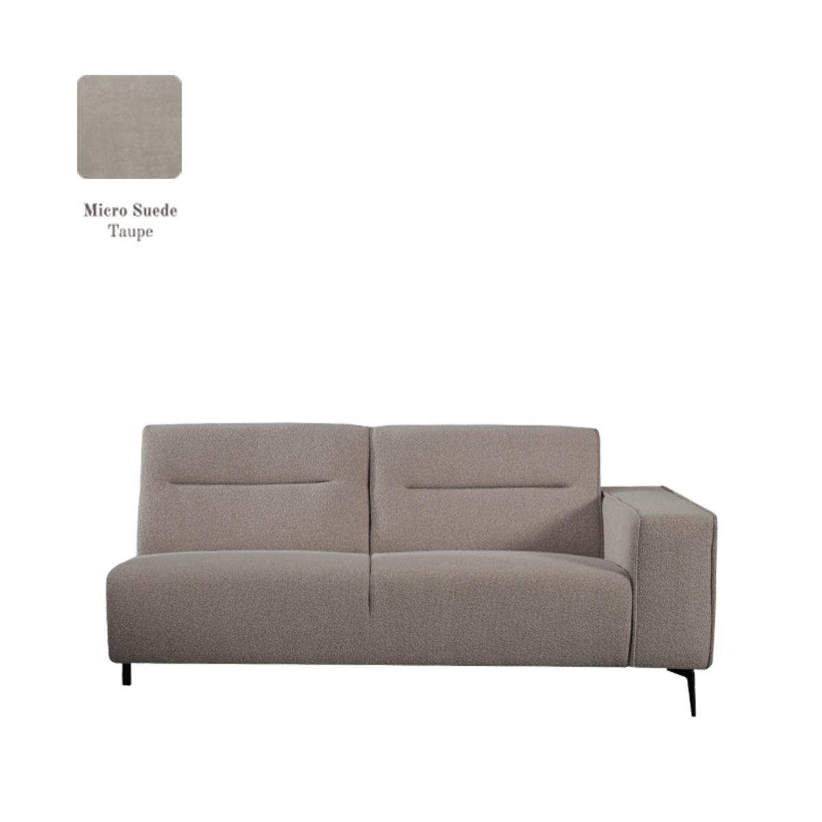  Bank Nero - Taupe - Micro Suede afbeelding 1