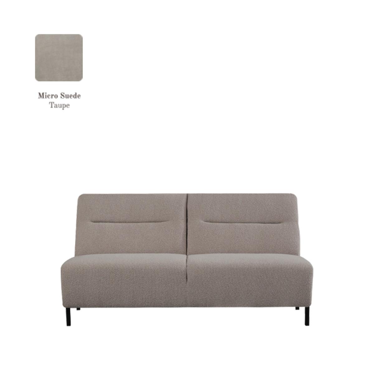  Bank Nero - Taupe - Micro Suede afbeelding 1
