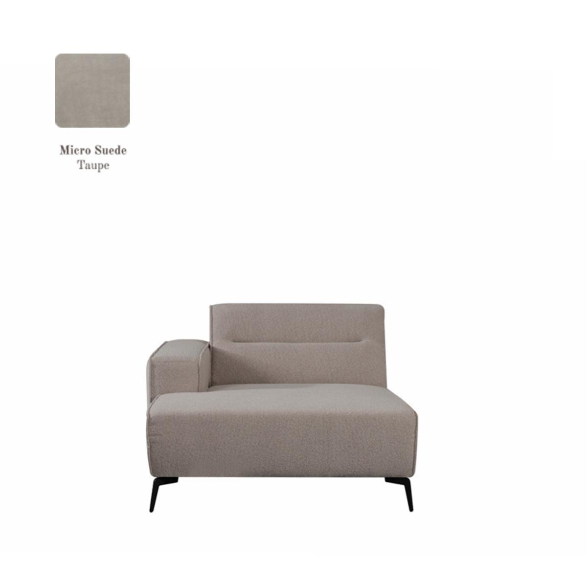  Bank Nero - Taupe - Micro Suede afbeelding 1