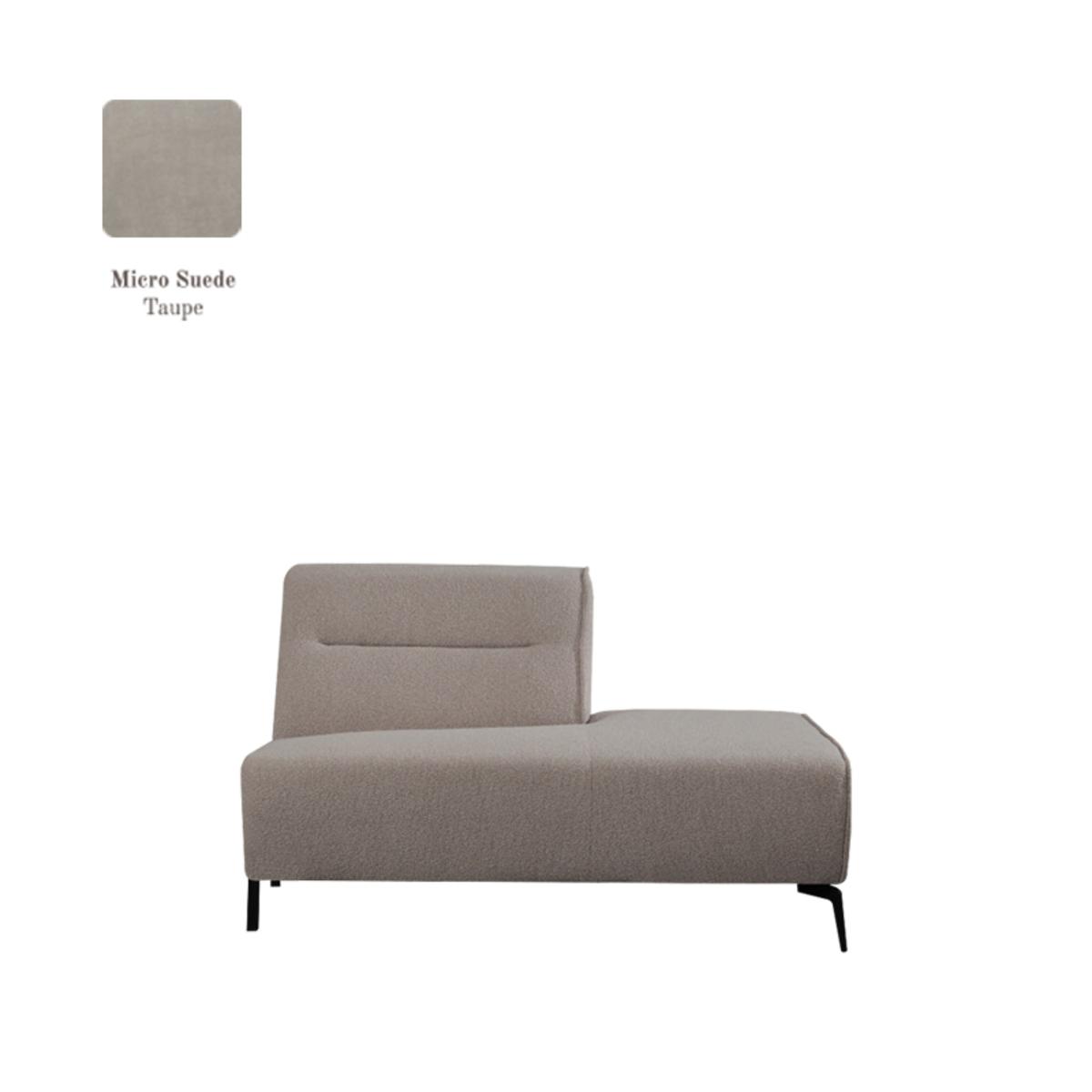  Bank Nero - Taupe - Micro Suede afbeelding 1