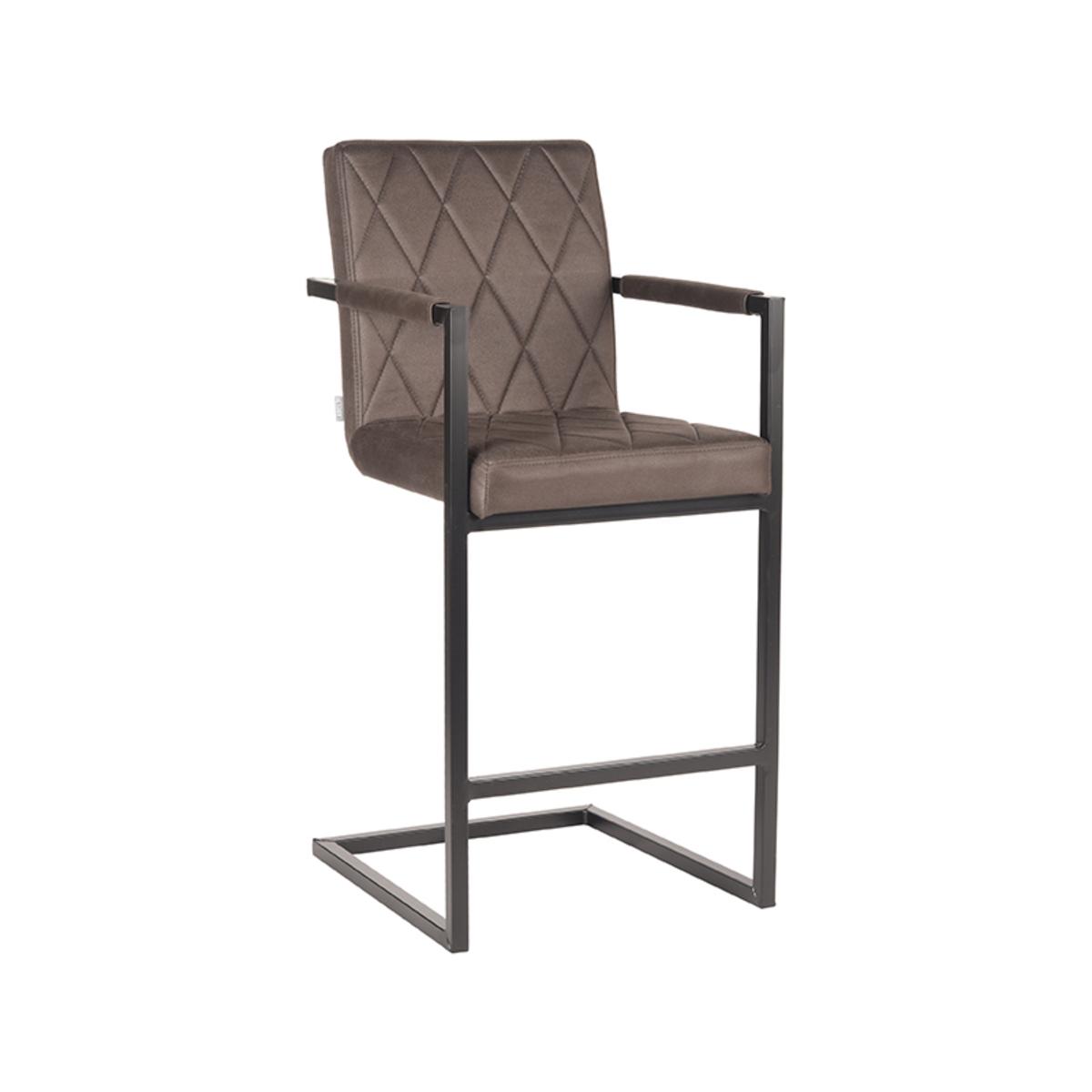  Barkruk Denmark - Antraciet - Microfiber afbeelding 1
