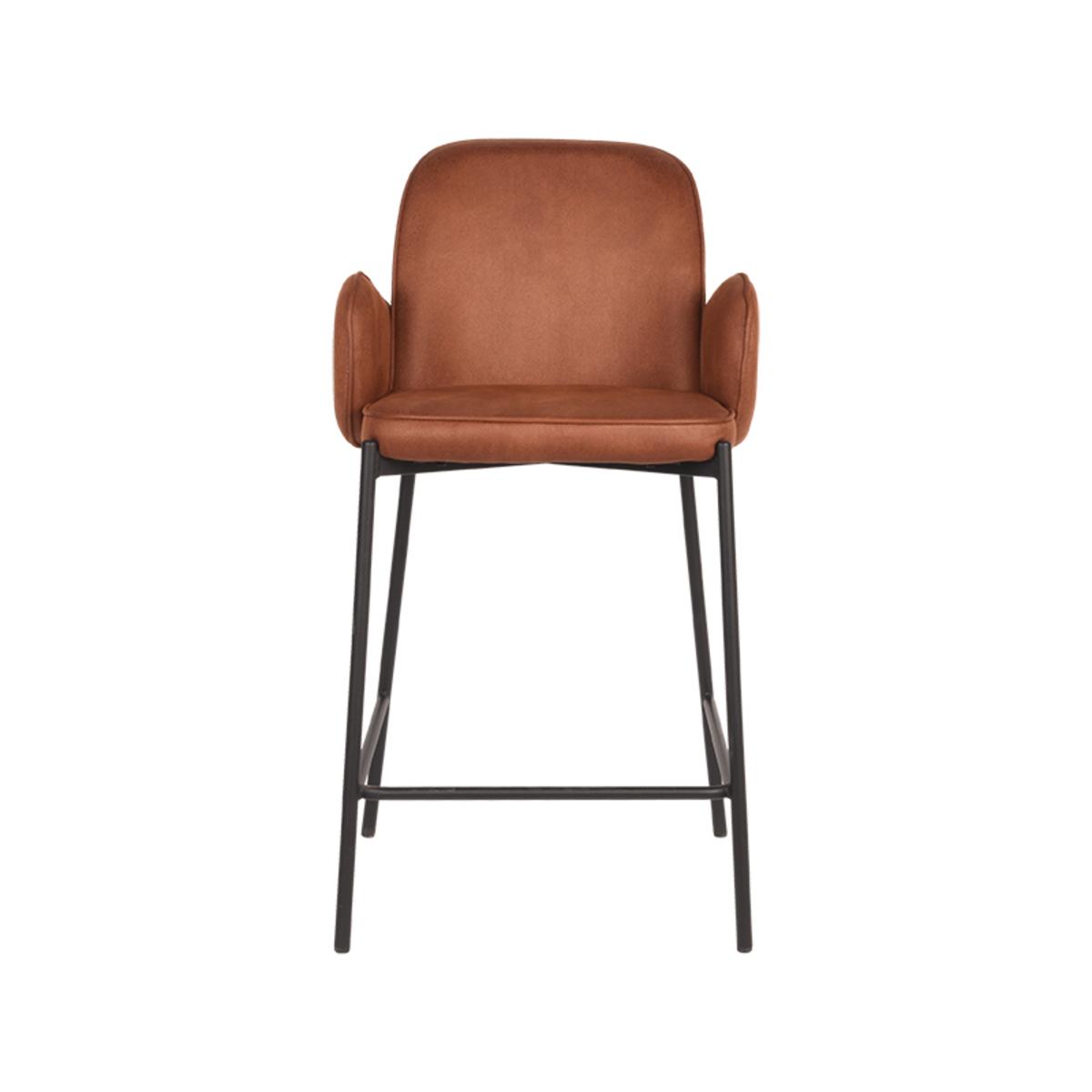  Barkruk Jari - Cognac - Microfiber afbeelding 2