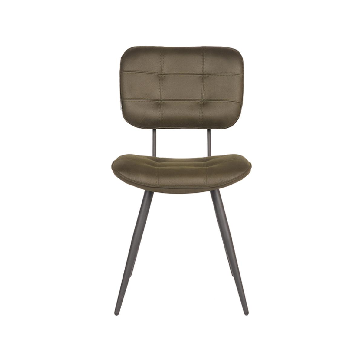 Eetkamerstoel Gus - Army green - Microfiber afbeelding 2  Eetkamerstoel Gus - Army green - Microfiber afbeelding 2