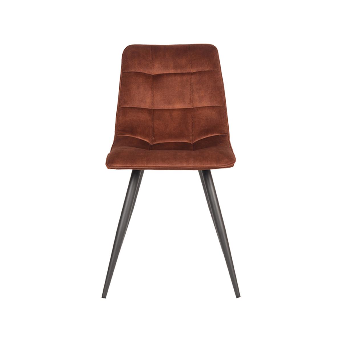 Eetkamerstoel Jelt - Rust - Velours afbeelding 2  Eetkamerstoel Jelt - Rust - Velours afbeelding 2