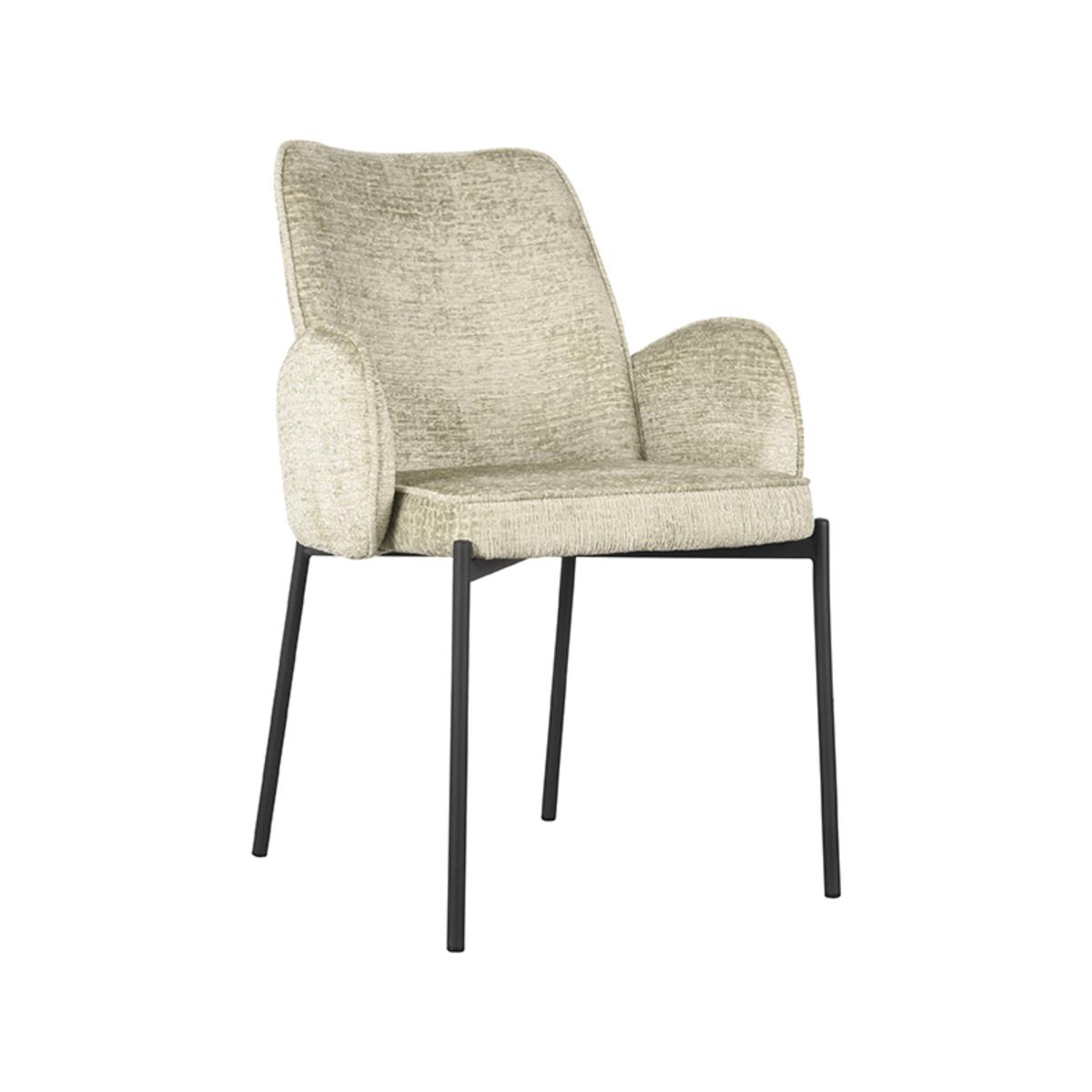 Eetkamerstoel Joni - Beige - Fluweel afbeelding 1  Eetkamerstoel Joni - Beige - Fluweel afbeelding 1