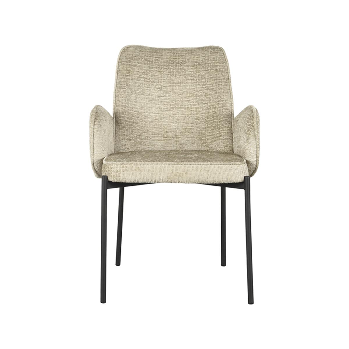 Eetkamerstoel Joni - Beige - Fluweel afbeelding 2  Eetkamerstoel Joni - Beige - Fluweel afbeelding 2