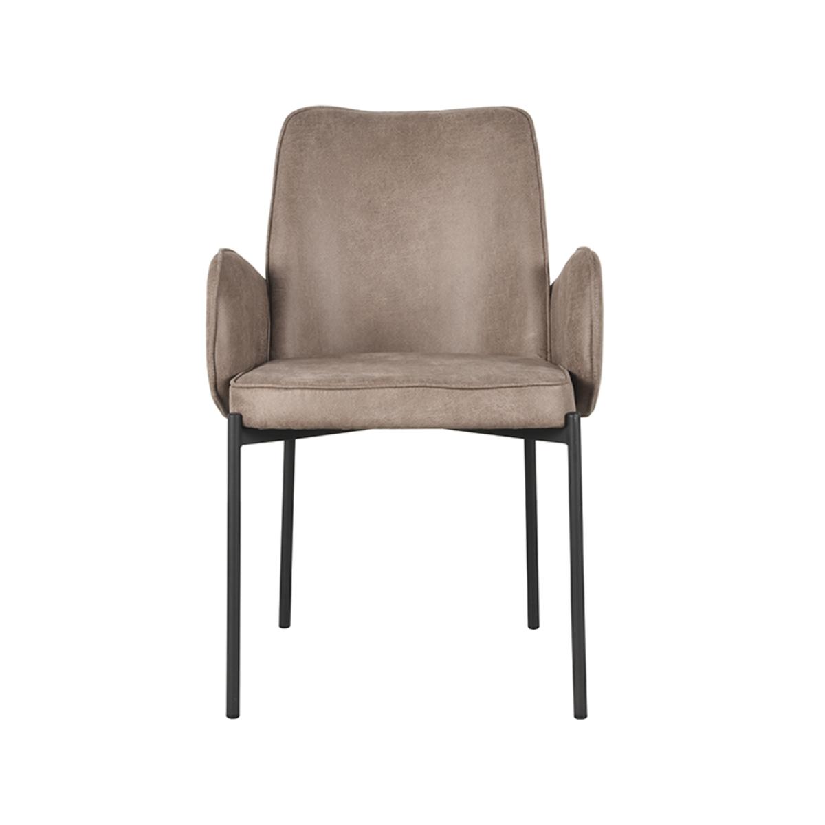 Eetkamerstoel Joni - Taupe - Micro Suede afbeelding 2  Eetkamerstoel Joni - Taupe - Micro Suede afbeelding 2