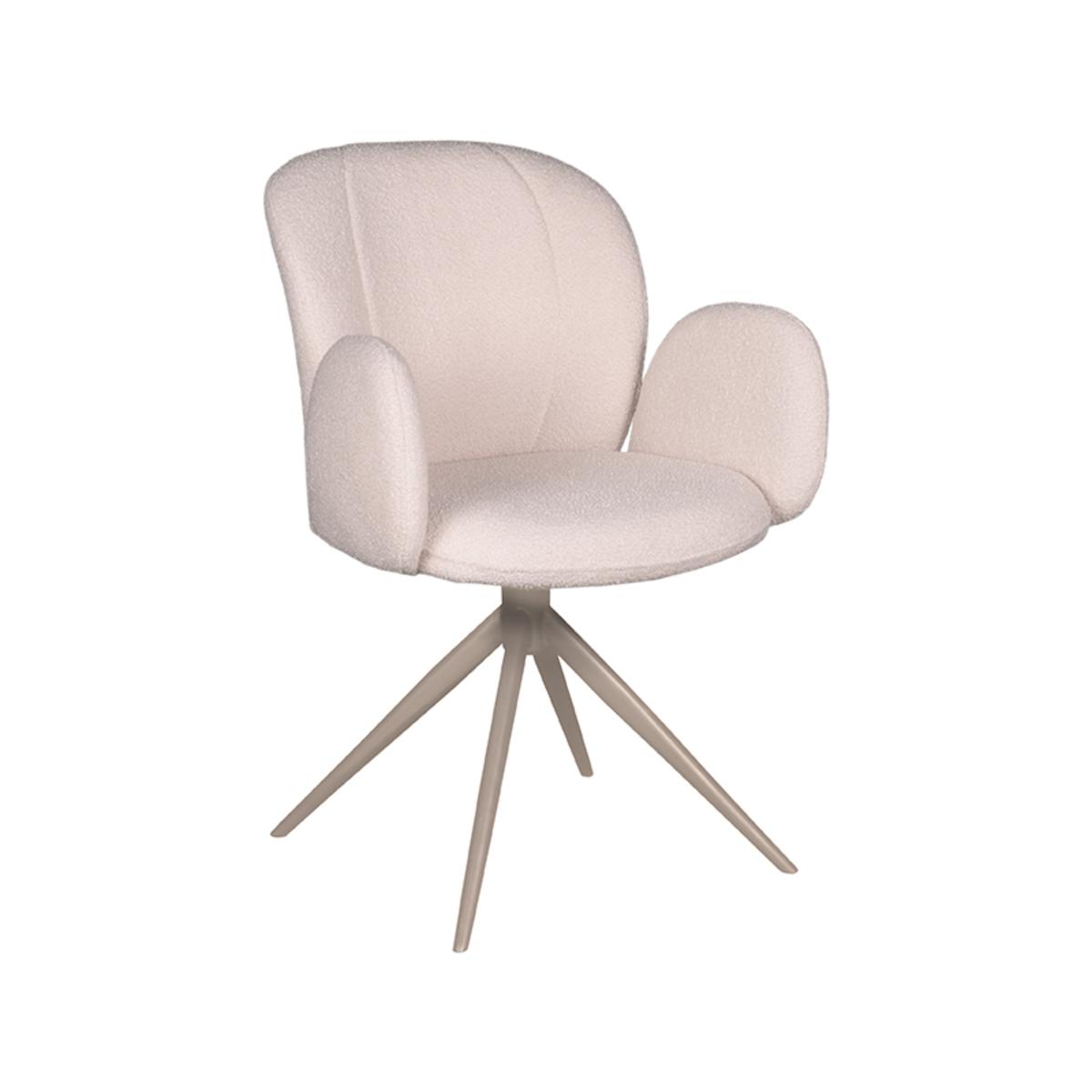 Eetkamerstoel Kimball - Naturel - Boucle afbeelding 2  Eetkamerstoel Kimball - Naturel - Boucle afbeelding 2