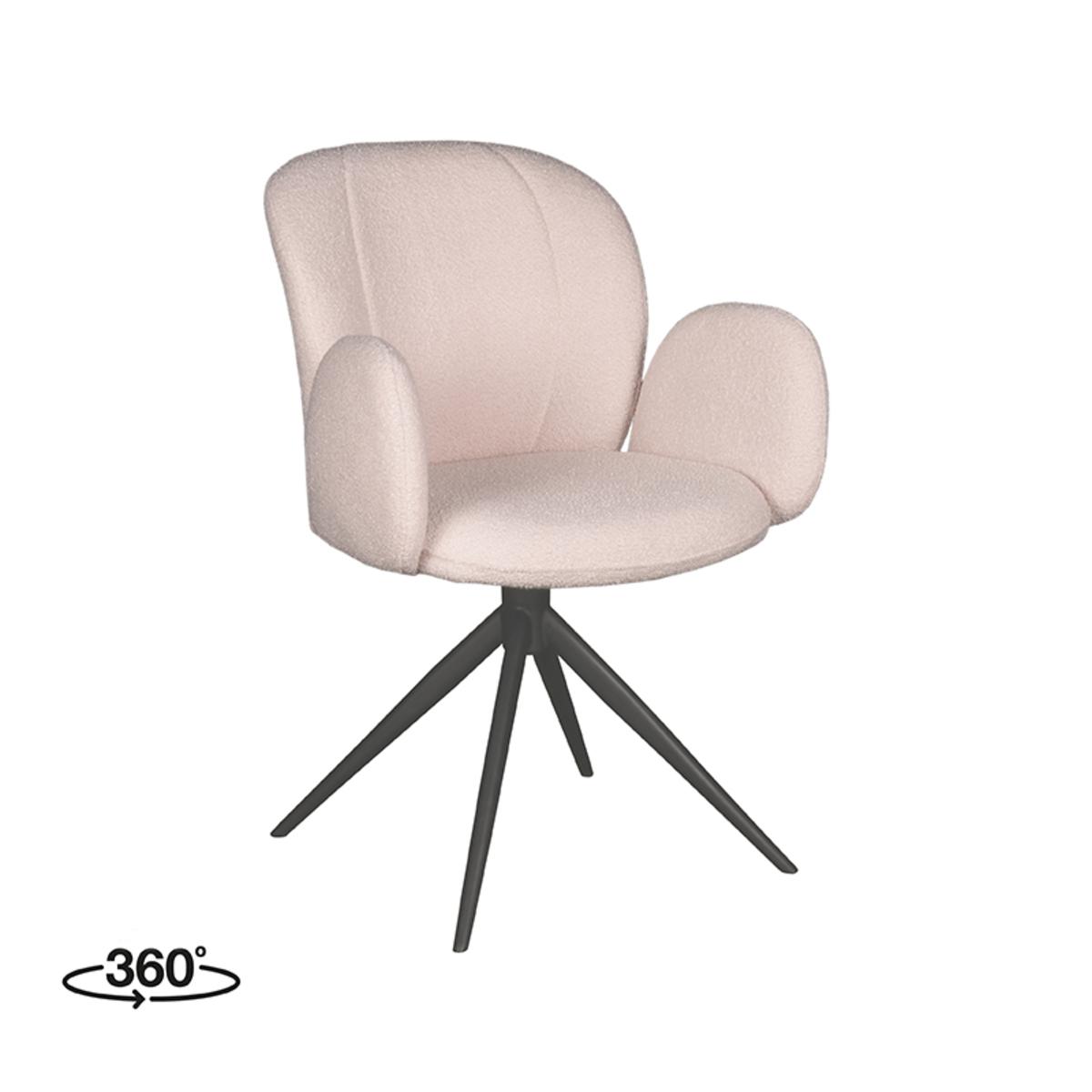 Eetkamerstoel Kimball - Naturel - Boucle afbeelding 1  Eetkamerstoel Kimball - Naturel - Boucle afbeelding 1