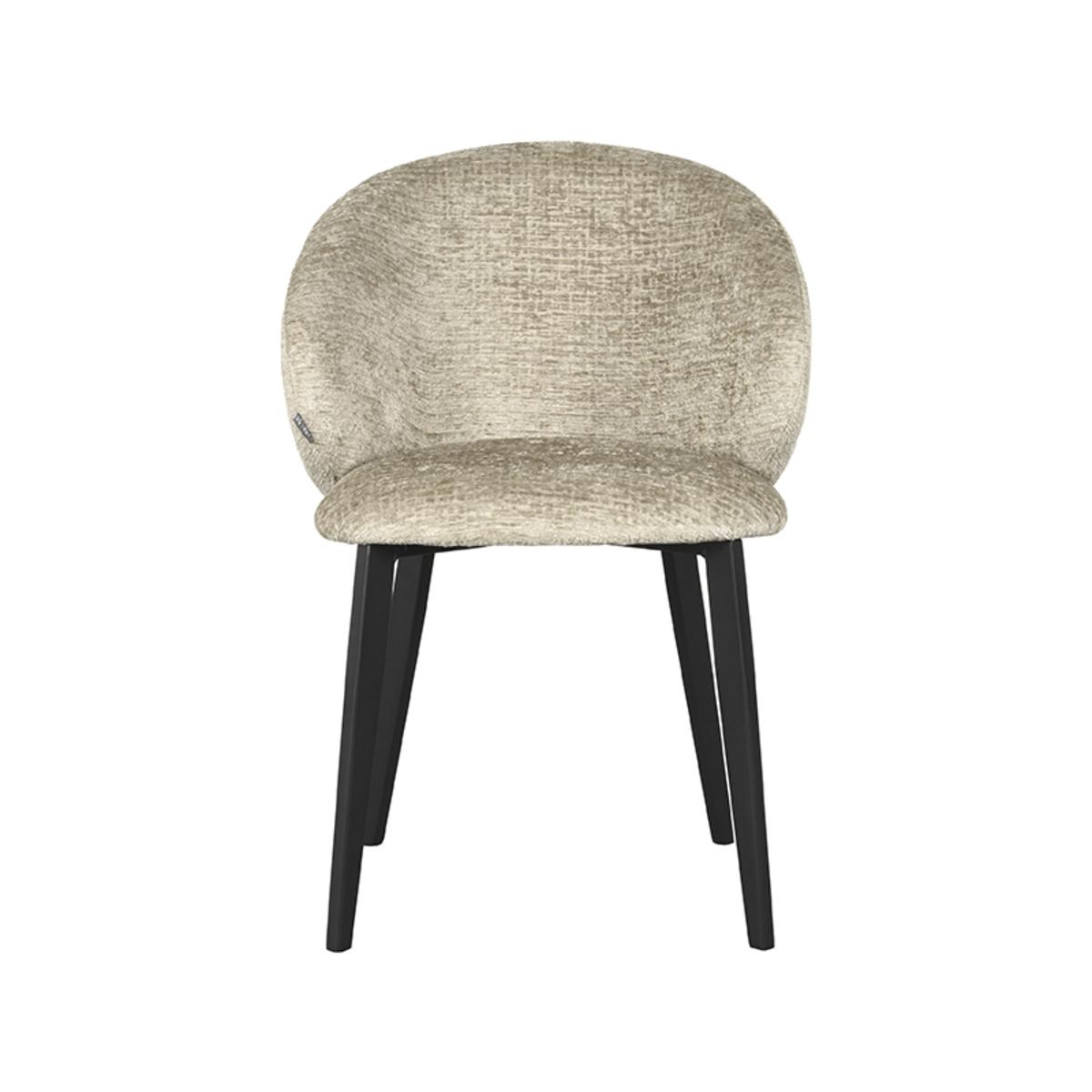 Eetkamerstoel Logan - Beige - Fluweel afbeelding 2  Eetkamerstoel Logan - Beige - Fluweel afbeelding 2