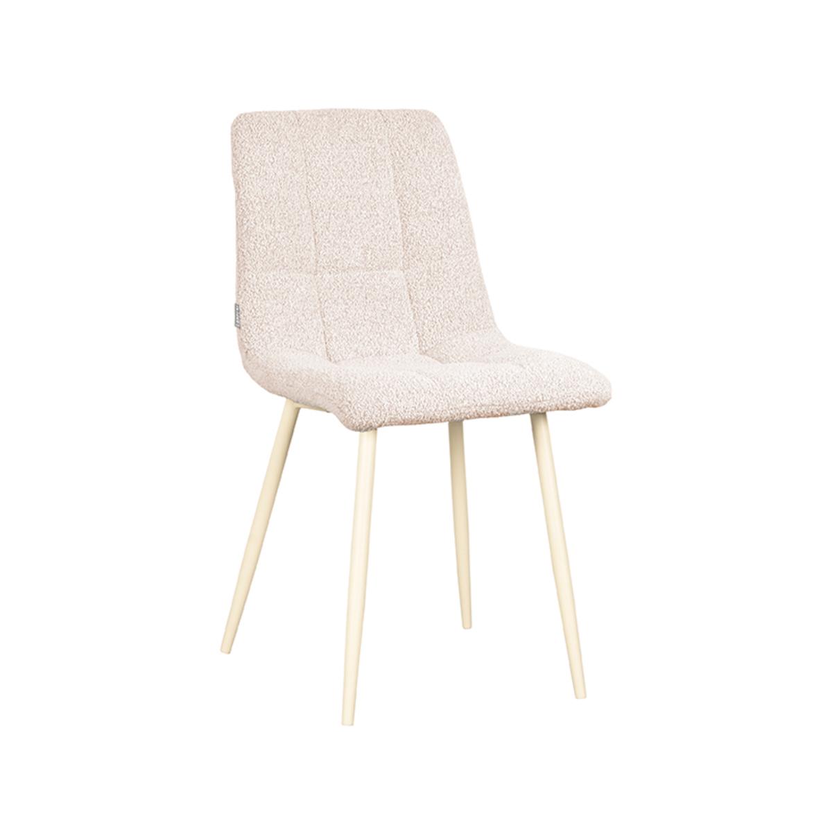 Eetkamerstoel Nino 54x45x89 cm - Naturel - Stof afbeelding 1  Eetkamerstoel Nino 54x45x89 cm - Naturel - Stof afbeelding 1