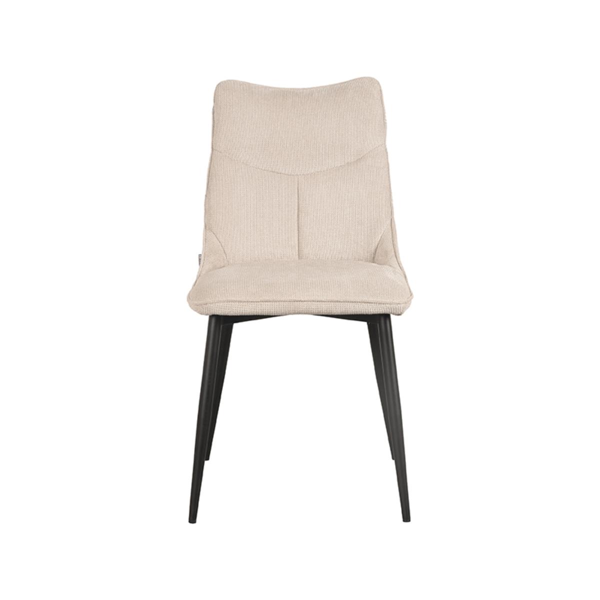 Eetkamerstoel Riv 47x59x88 cm - Naturel - Stof afbeelding 2  Eetkamerstoel Riv 47x59x88 cm - Naturel - Stof afbeelding 2