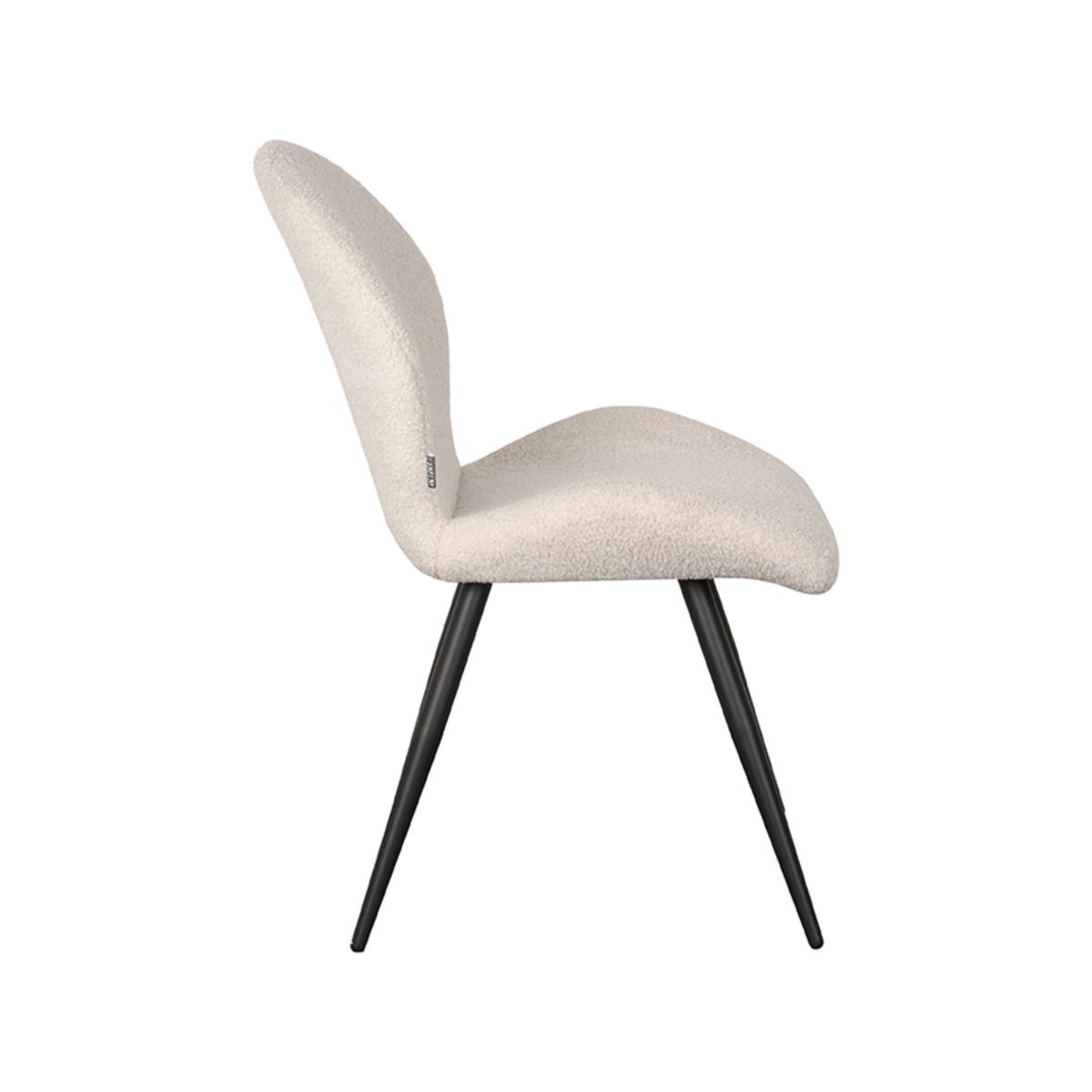 Eetkamerstoel Sky - Ivory - Teddy afbeelding 2  Eetkamerstoel Sky - Ivory - Teddy afbeelding 2