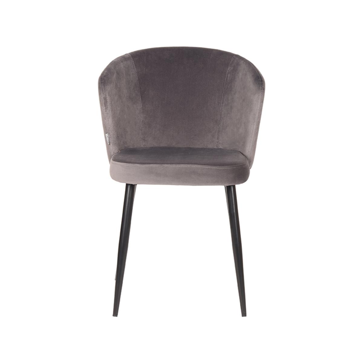 Eetkamerstoel Wave - Grijs - Fluweel afbeelding 2  Eetkamerstoel Wave - Grijs - Fluweel afbeelding 2