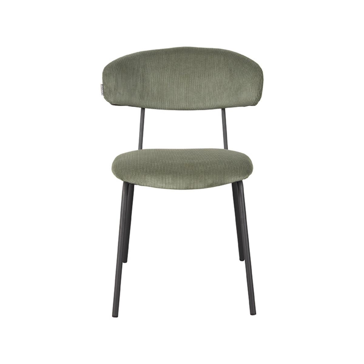 Eetkamerstoel Zack - Forest - Ribcord afbeelding 2  Eetkamerstoel Zack - Forest - Ribcord afbeelding 2