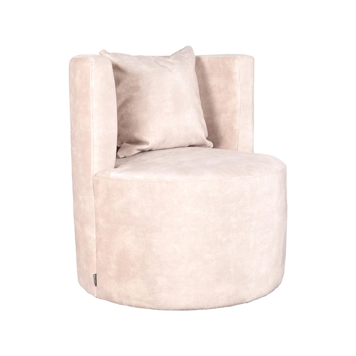  Fauteuil Evy - Naturel - Velours afbeelding 1