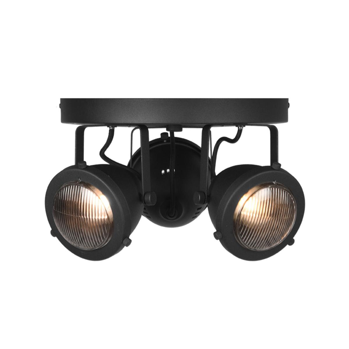  Spot Moto led - Zwart - Metaal - 3 Lichts afbeelding 1