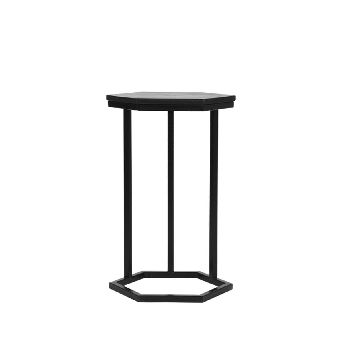 Bijzettafel Slide - Zwart - Mangohout afbeelding 1  Bijzettafel Slide - Zwart - Mangohout afbeelding 1