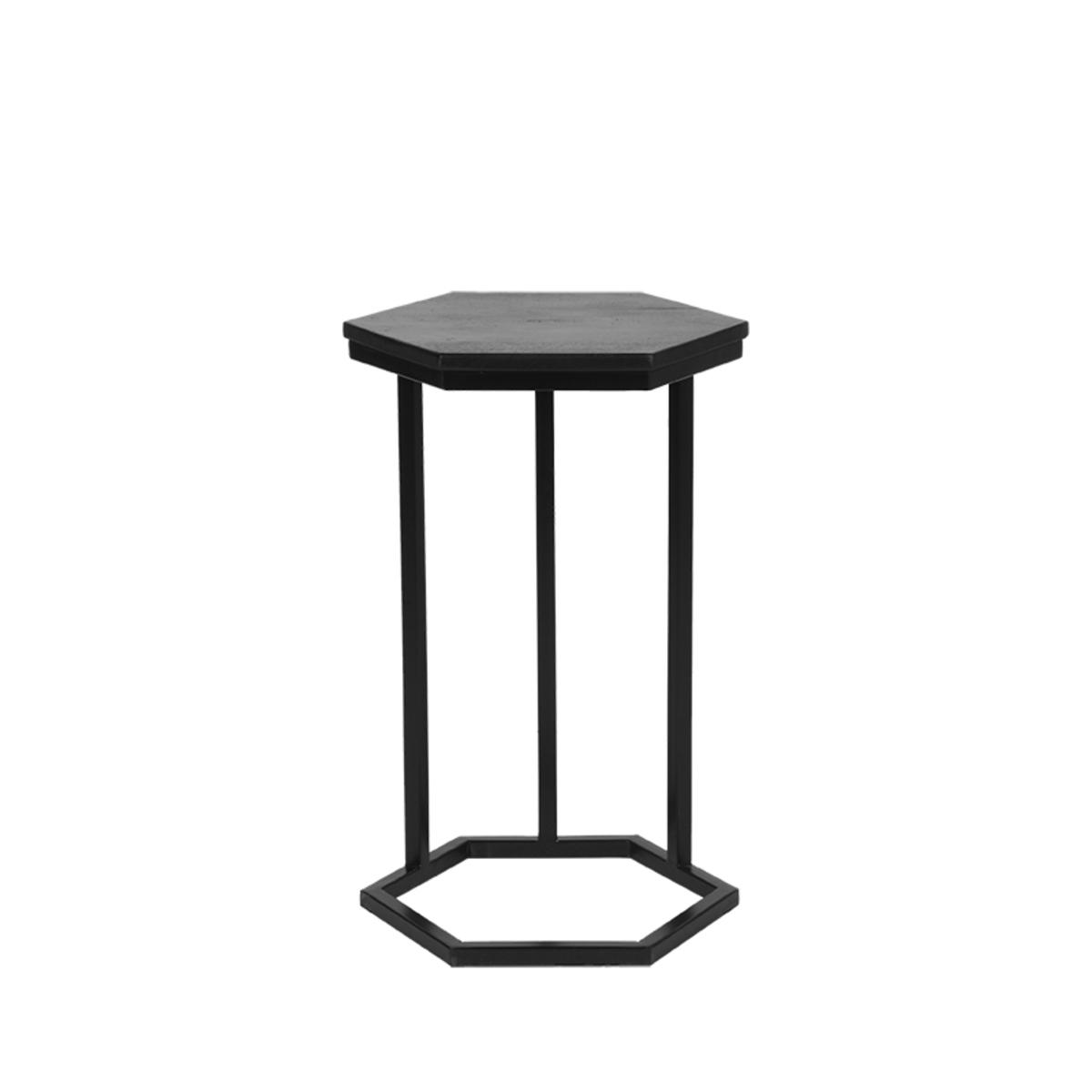 Bijzettafel Slide - Zwart - Mangohout afbeelding 2  Bijzettafel Slide - Zwart - Mangohout afbeelding 2