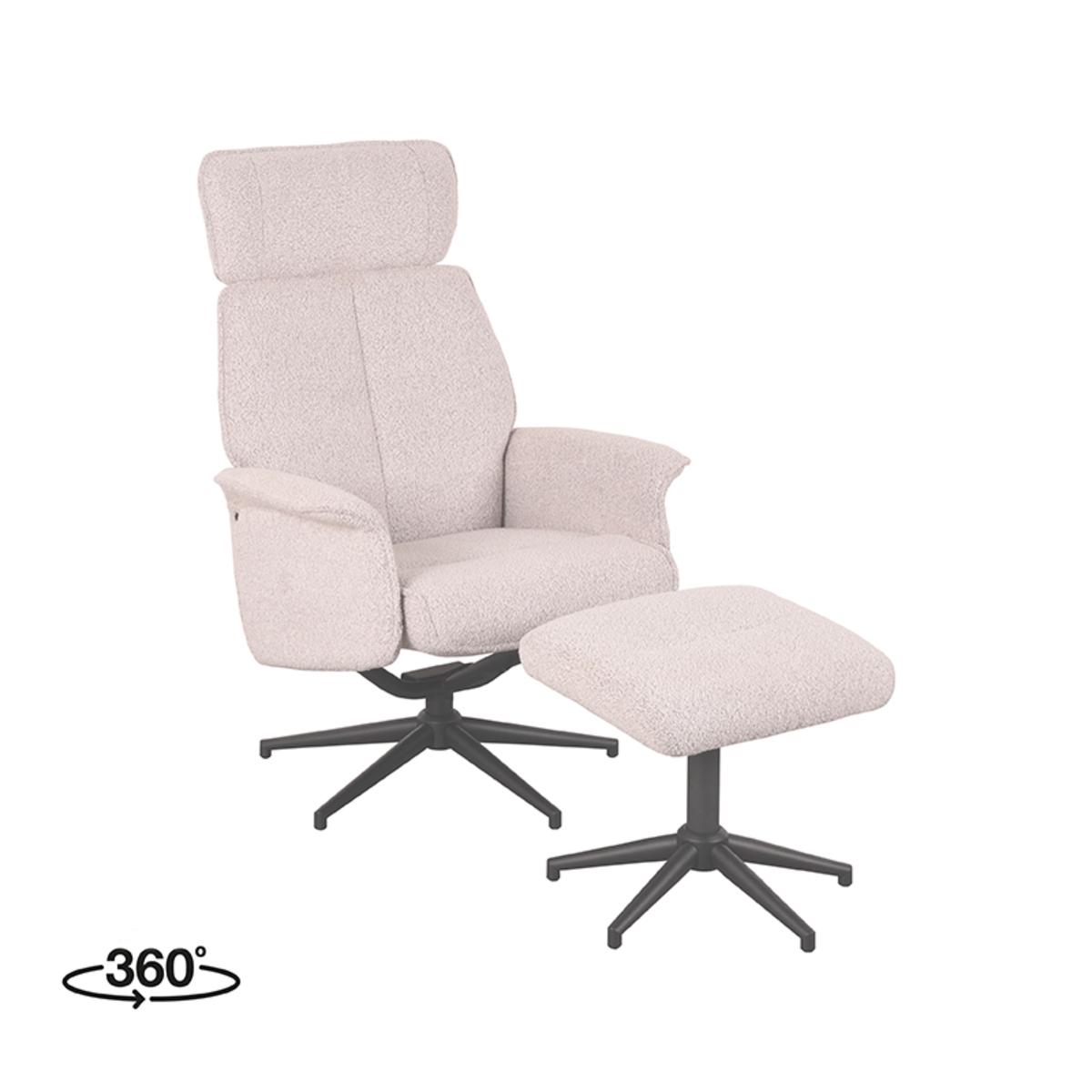  Fauteuil Verdal - Naturel - Boucle afbeelding 1