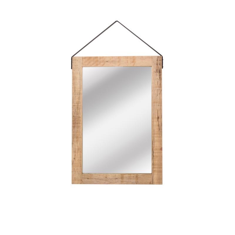  Spiegel - Naturel - Mangohout - 60x85 cm afbeelding 1