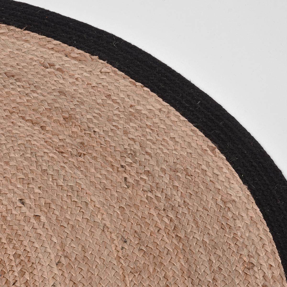  Vloerkleed Jute - Zwart - Jute - 120 cm afbeelding 2