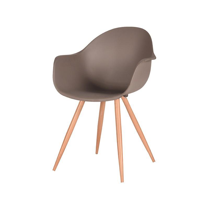  Eetkamerstoel Parma - Coffee - Kunststof afbeelding 2