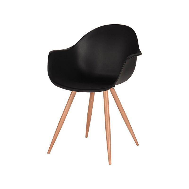 Eetkamerstoel Parma - Zwart - Kunststof afbeelding 2  Eetkamerstoel Parma - Zwart - Kunststof afbeelding 2