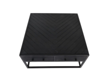 Bovenaanzicht salontafel mango zwart Bovenaanzicht salontafel mango zwart