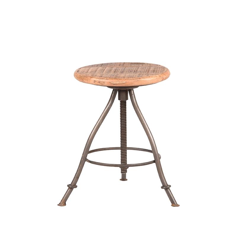  Kruk Jaipur - Grijs - Mangohout afbeelding 1