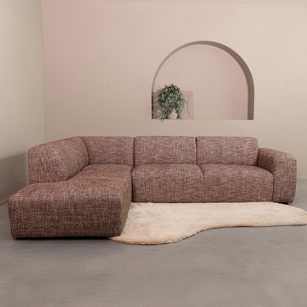  Hoekbank Verona - Cherry Chocolate - Silencio - Links Voorstaand afbeelding 2