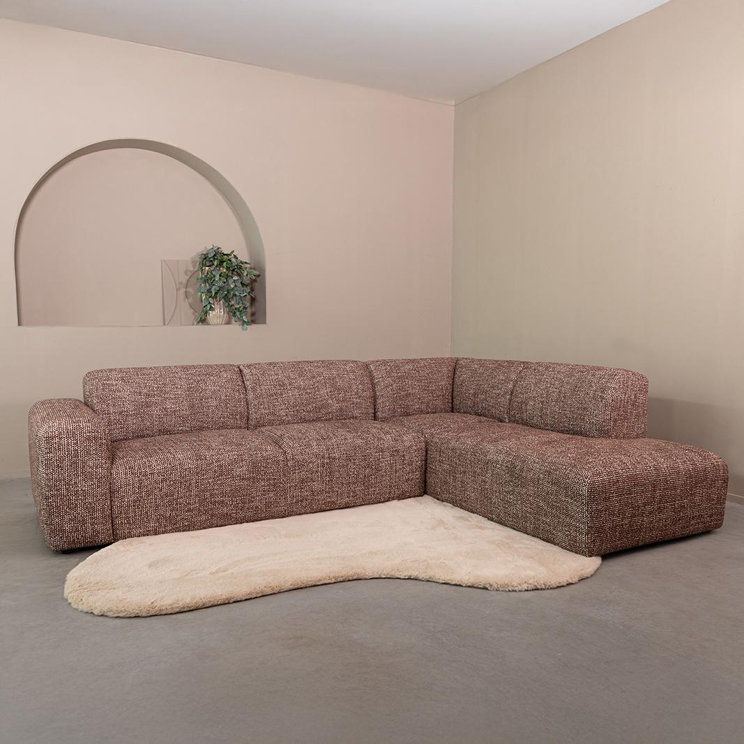  Hoekbank Verona - Cherry Chocolate - Silencio - Rechts Voorstaand afbeelding 1