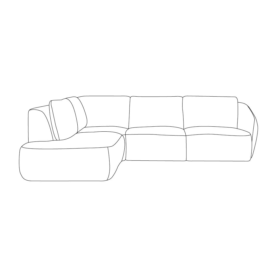  Hoekbank Matteo - Taupe - Silencio afbeelding 1