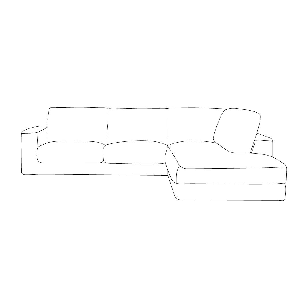  Hoekbank Valero - Naturel - Cloud afbeelding 1