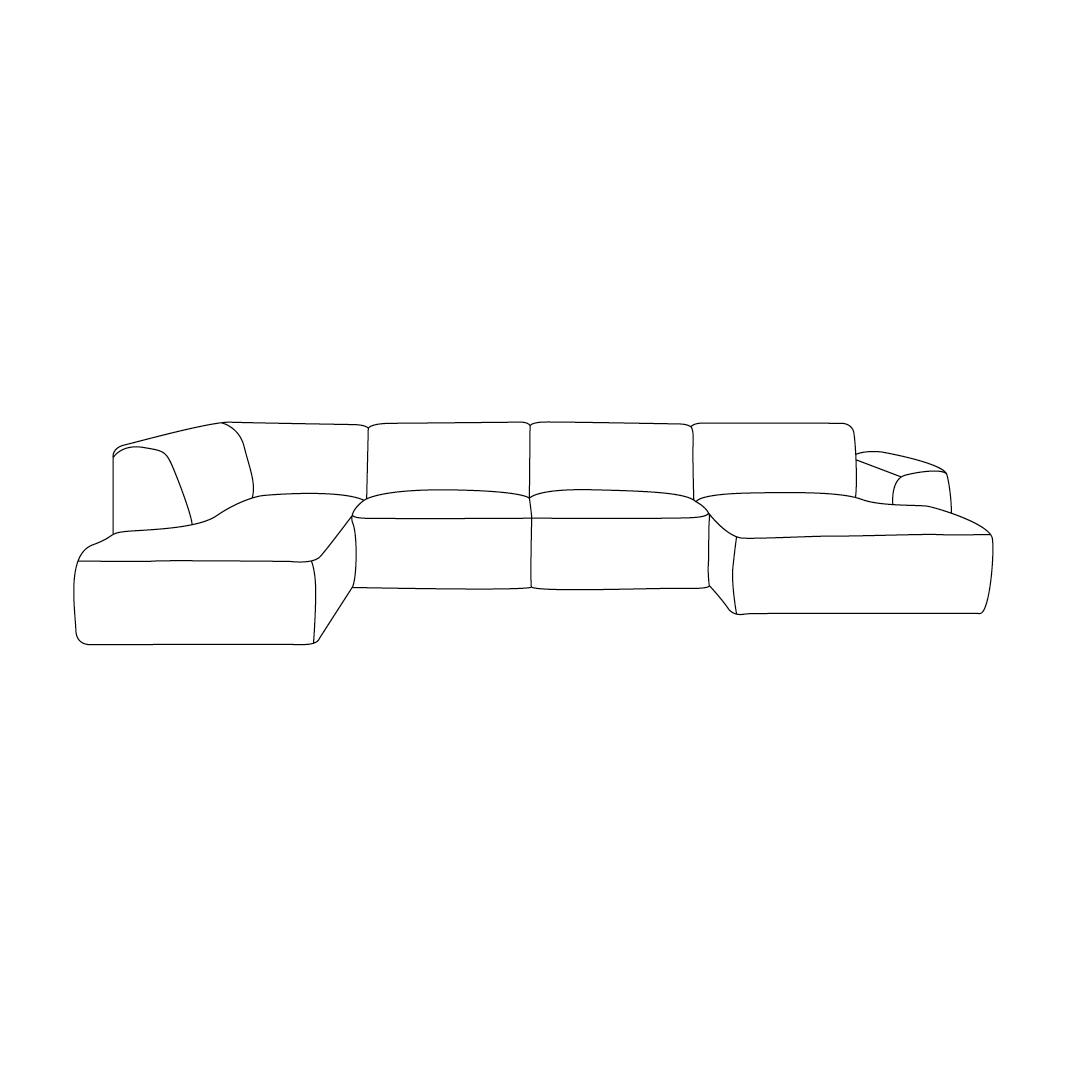  Hoekbank Verona - Naturel - Silencio afbeelding 1