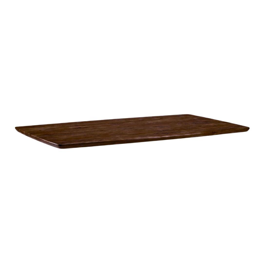  Eetkamertafel Tafelblad Rechthoek - Espresso - Mangohout - 220 cm - Rechthoek afbeelding 1