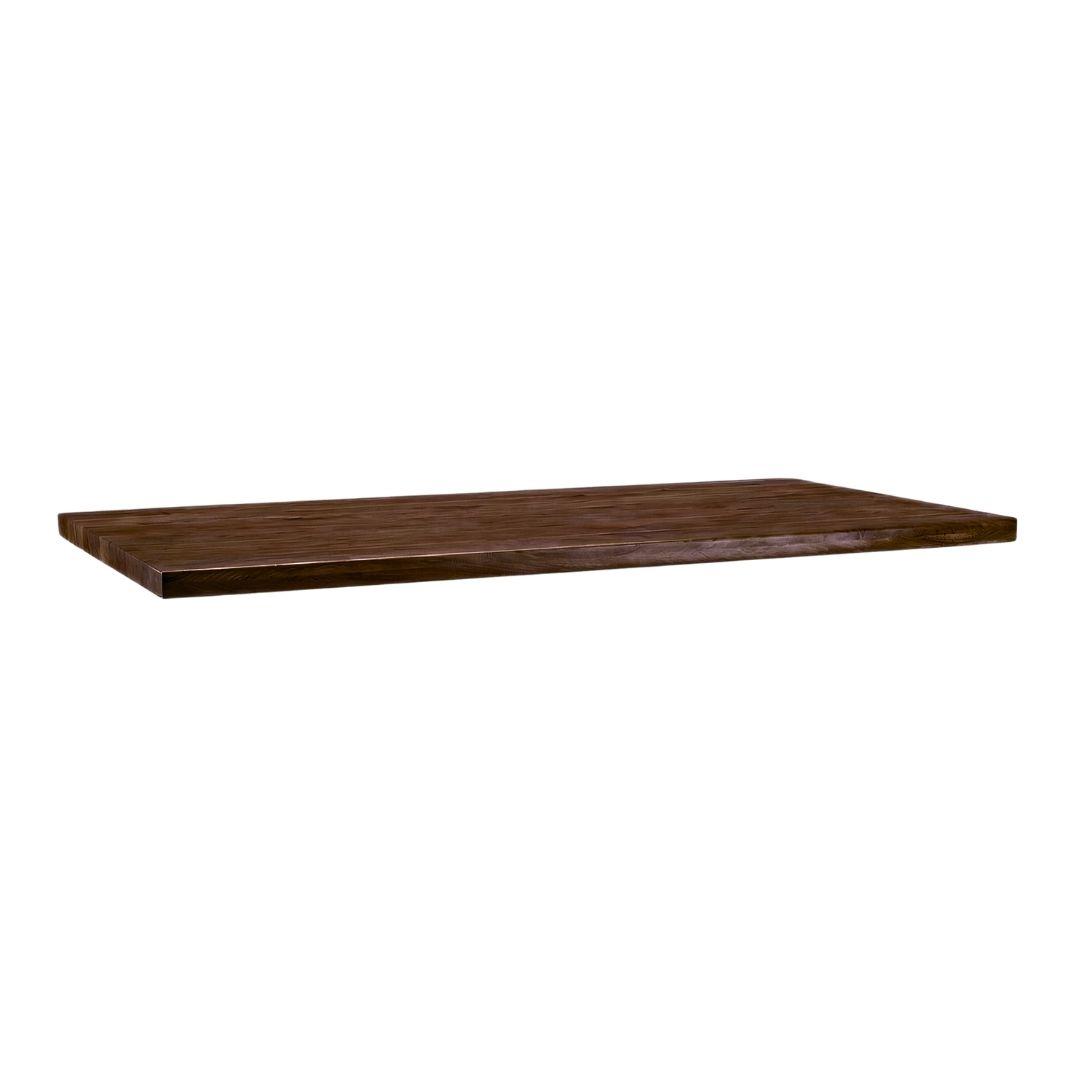  Eetkamertafel Tafelblad Rechthoek - Espresso - Mangohout - 220 cm - Rechthoek afbeelding 1