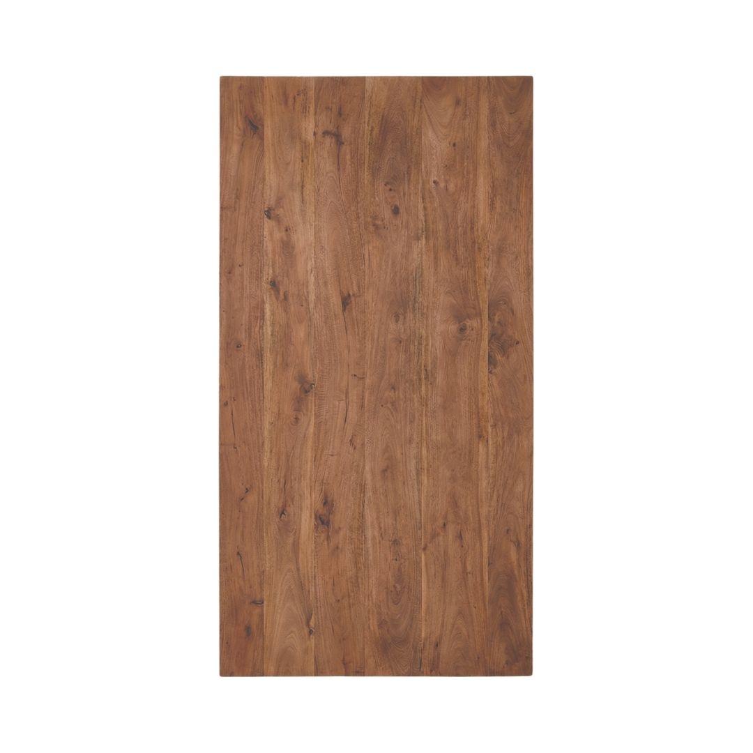  Eetkamertafel Tafelblad Rechthoek - Nature Smooth - Mangohout - 180 cm - Rechthoek afbeelding 2