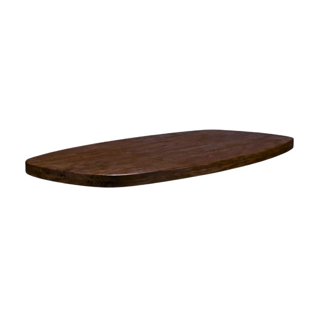  Eetkamertafel Tafelblad Deens Ovaal - Nature Smooth - Mangohout - 200 cm - Deens Ovaal afbeelding 1