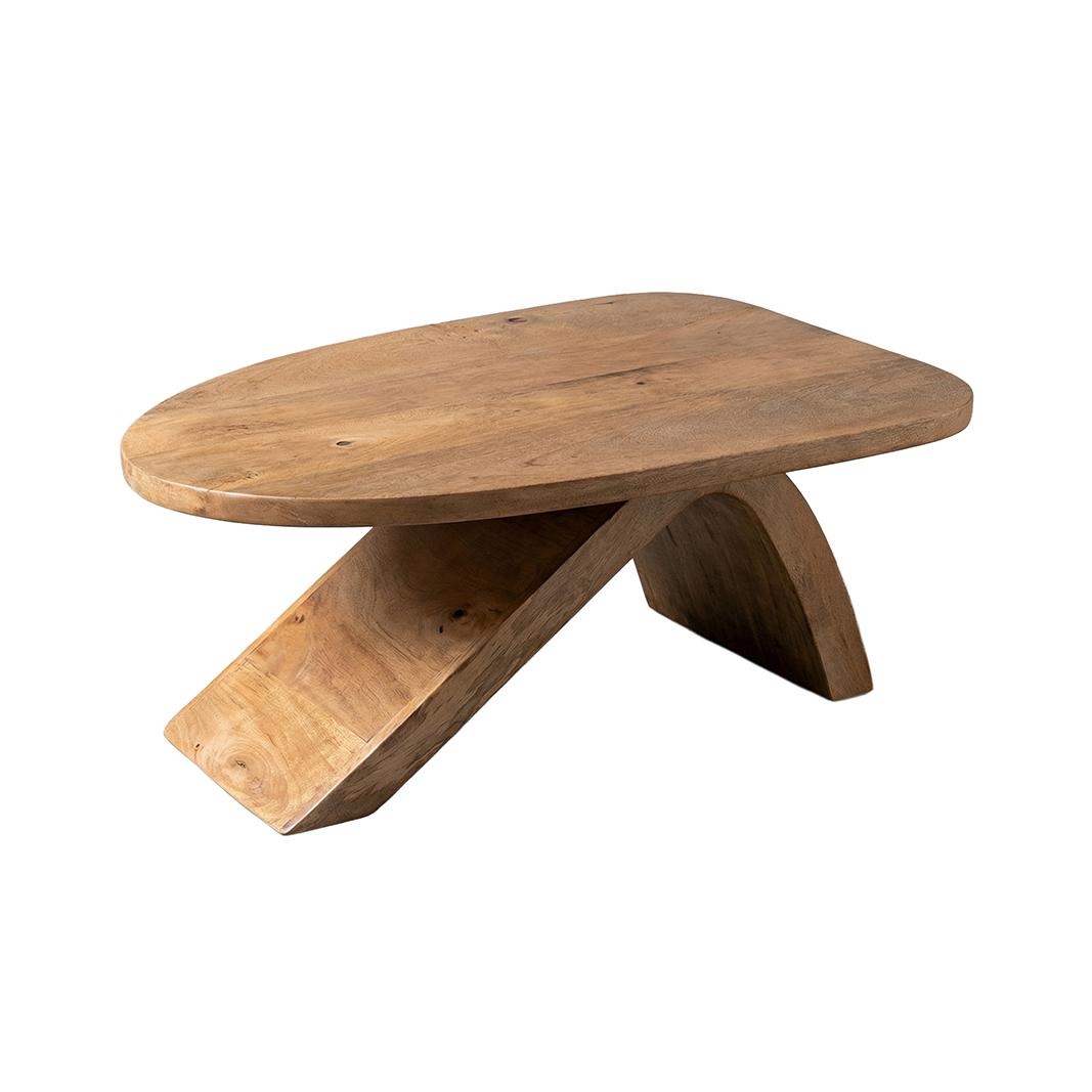  Salontafel Ava - Nature Smooth - Mangohout - 90 cm afbeelding 1