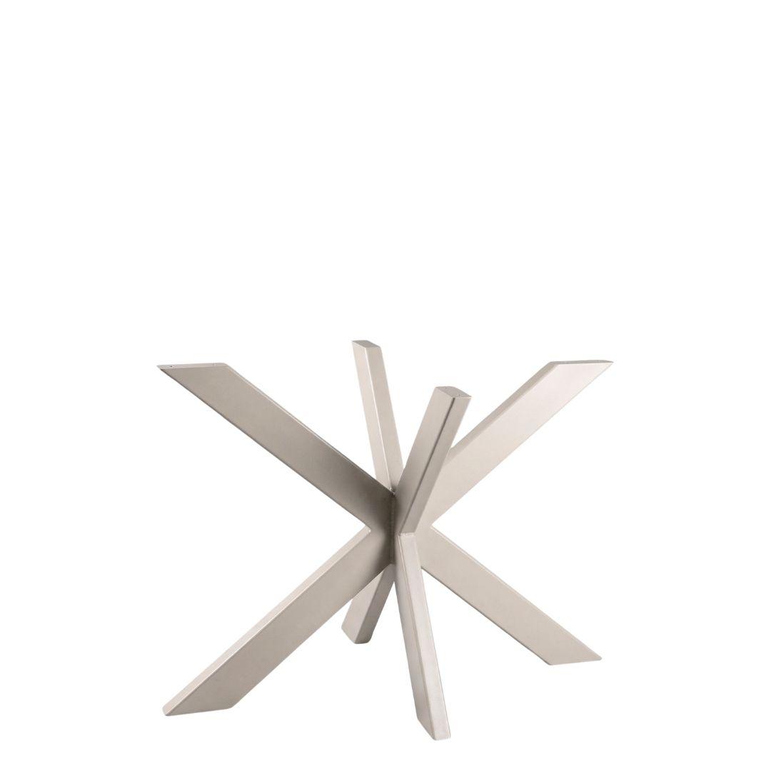  Eetkamertafel Matrix - Taupe - Metaal - Matrix L afbeelding 1