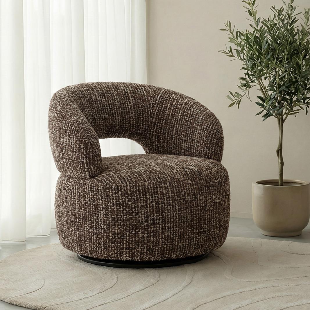  Fauteuil Nusanna - Cherry Chocolate - Silencio - One Size afbeelding 1