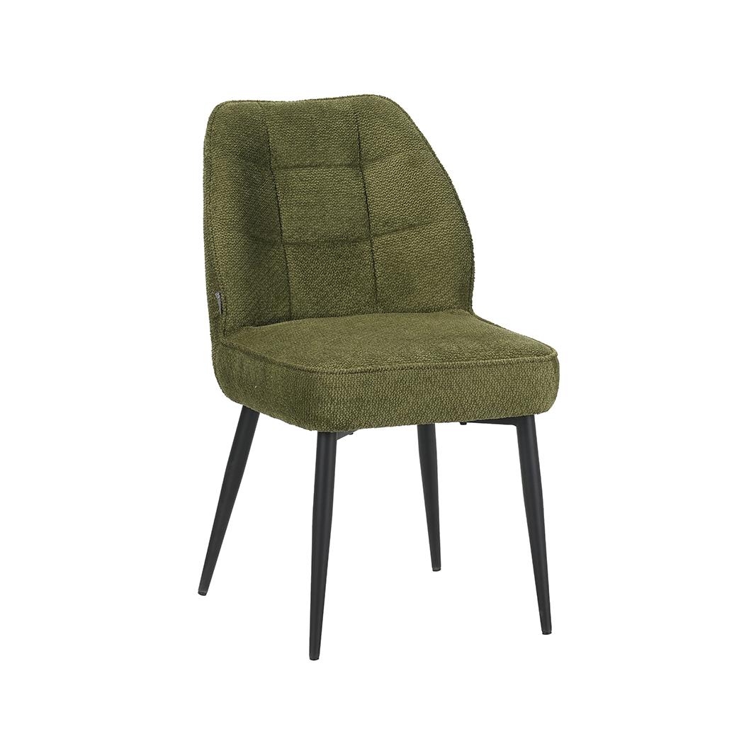  Eetkamerstoel Liam - Hunter - Egon - Zwart Metalen Frame afbeelding 1