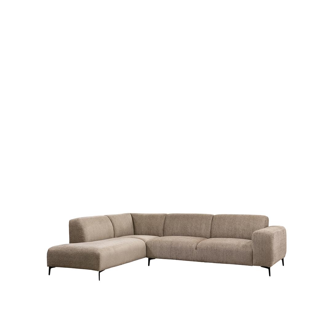  Hoekbank Merido - Taupe - Raven - Links Voorstaand afbeelding 2
