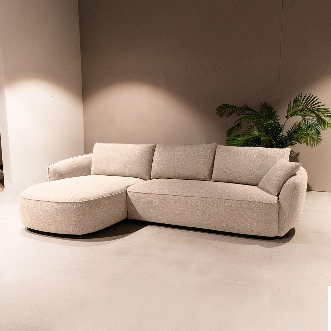 DOK 2 Design Hoekbank Diego - Naturel - - Loungebank afbeelding 1
