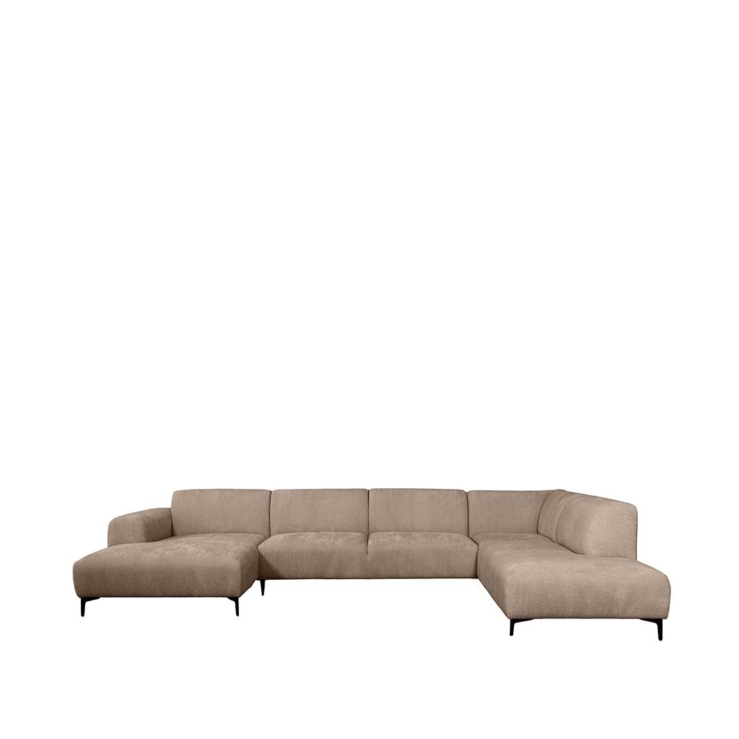  Hoekbank Merido - Taupe - Raven - Rechts Voorstaand afbeelding 1