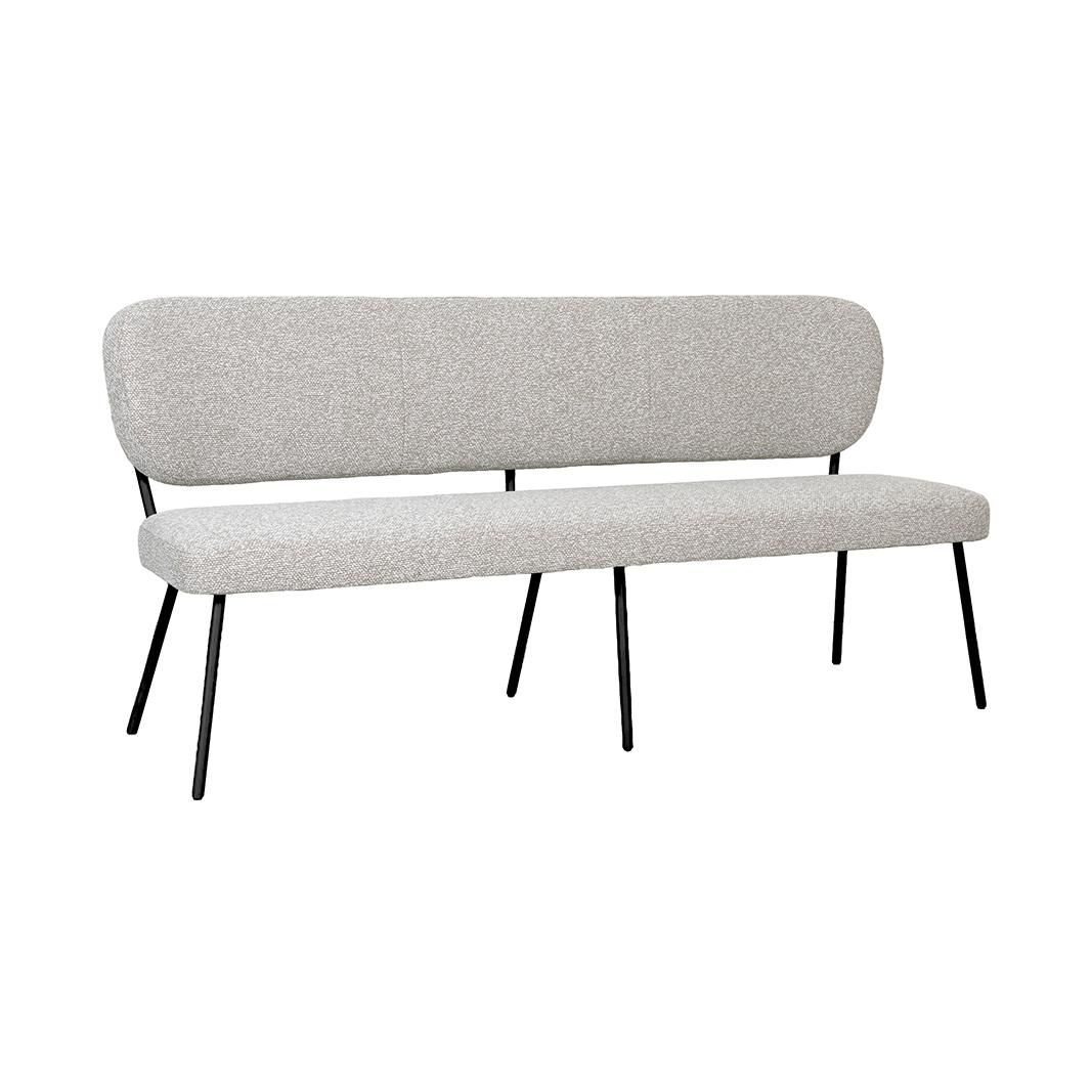  Eetkamerbank Singapore - Naturel - Royal Boucle - 220 cm afbeelding 1