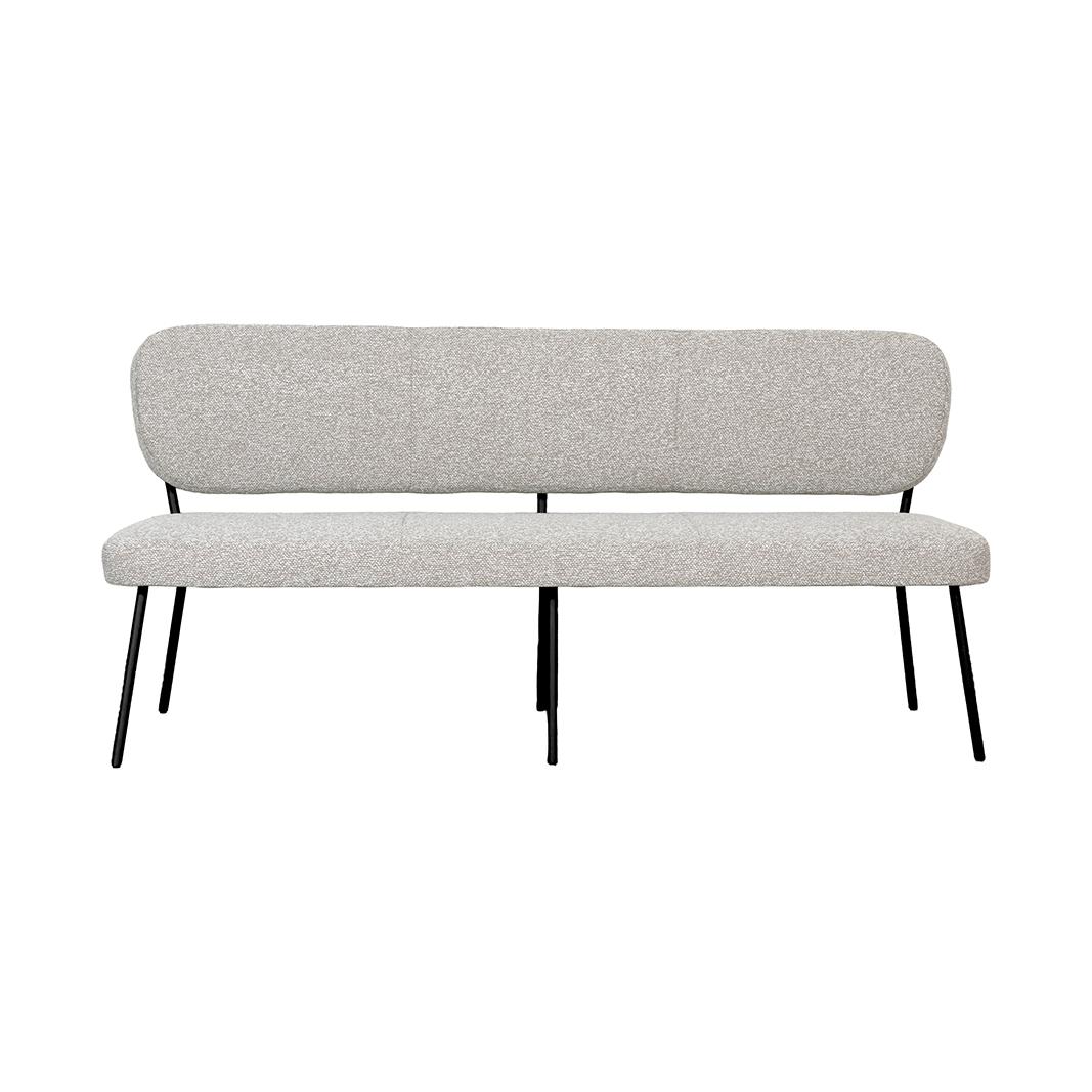  Eetkamerbank Singapore - Naturel - Royal Boucle - 220 cm afbeelding 2