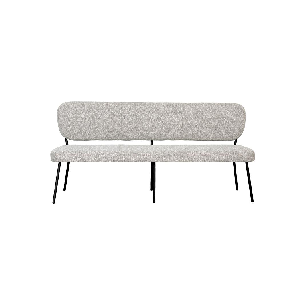  Eetkamerbank Singapore - Naturel - Royal Boucle - 160 cm afbeelding 2