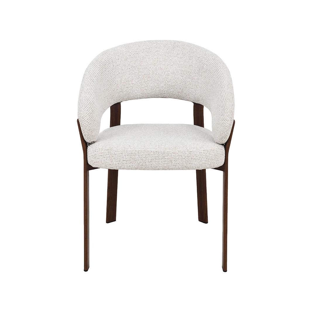  Eetkamerstoel Sato - Naturel - Prestige - Walnoot Houten Frame afbeelding 2